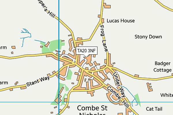 TA20 3NF map - OS VectorMap District (Ordnance Survey)