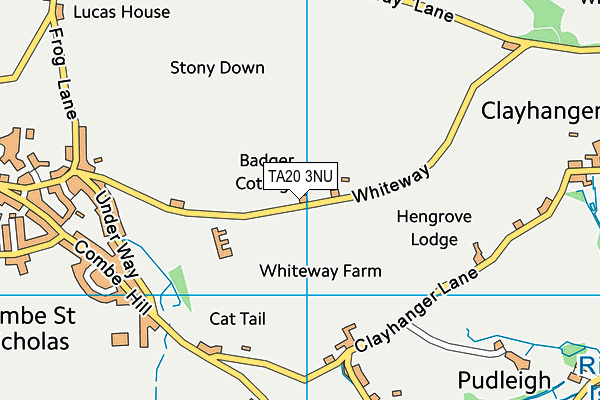 TA20 3NU map - OS VectorMap District (Ordnance Survey)