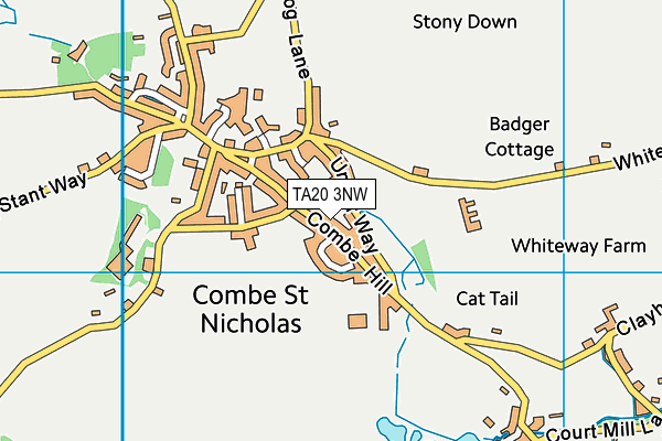 TA20 3NW map - OS VectorMap District (Ordnance Survey)