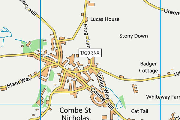 TA20 3NX map - OS VectorMap District (Ordnance Survey)