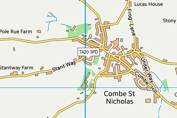 TA20 3PD map - OS VectorMap District (Ordnance Survey)