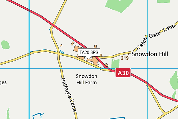 TA20 3PS map - OS VectorMap District (Ordnance Survey)