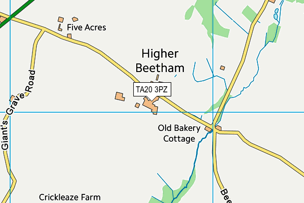 TA20 3PZ map - OS VectorMap District (Ordnance Survey)