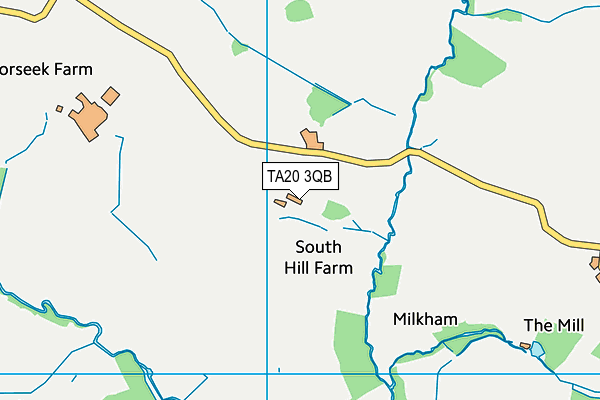 TA20 3QB map - OS VectorMap District (Ordnance Survey)