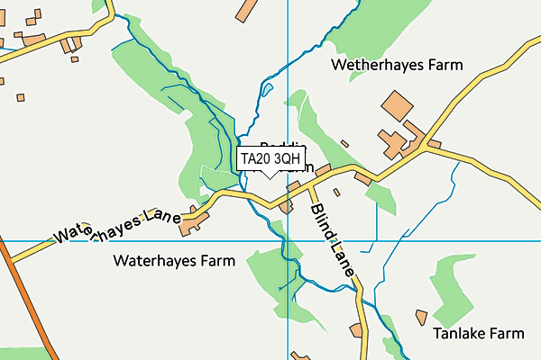 TA20 3QH map - OS VectorMap District (Ordnance Survey)