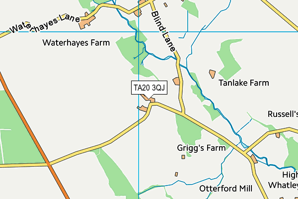 TA20 3QJ map - OS VectorMap District (Ordnance Survey)