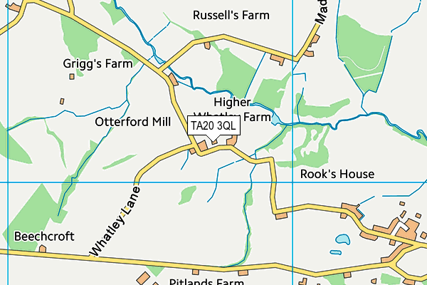 TA20 3QL map - OS VectorMap District (Ordnance Survey)