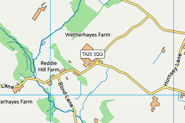 TA20 3QQ map - OS VectorMap District (Ordnance Survey)