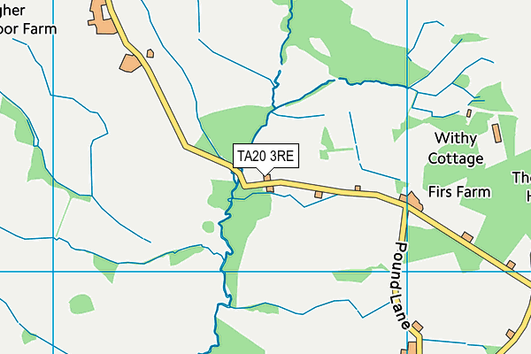 TA20 3RE map - OS VectorMap District (Ordnance Survey)