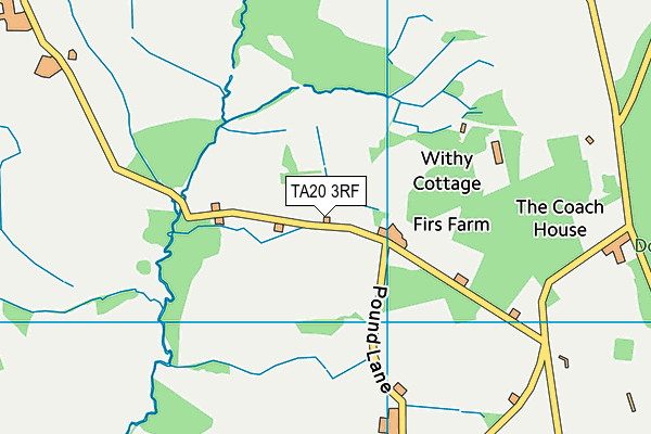 TA20 3RF map - OS VectorMap District (Ordnance Survey)