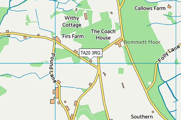 TA20 3RG map - OS VectorMap District (Ordnance Survey)
