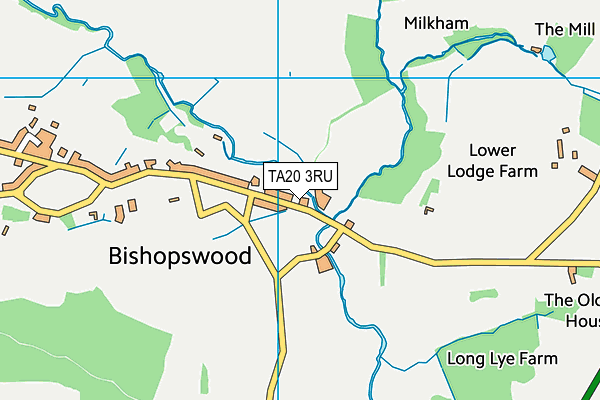 TA20 3RU map - OS VectorMap District (Ordnance Survey)