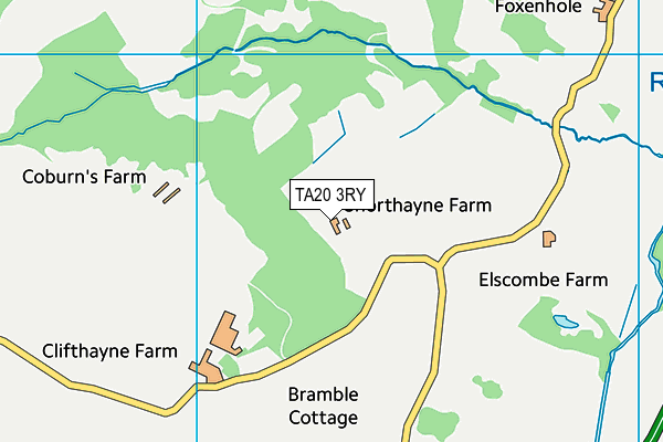 TA20 3RY map - OS VectorMap District (Ordnance Survey)