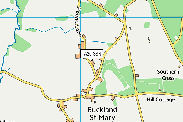 TA20 3SN map - OS VectorMap District (Ordnance Survey)