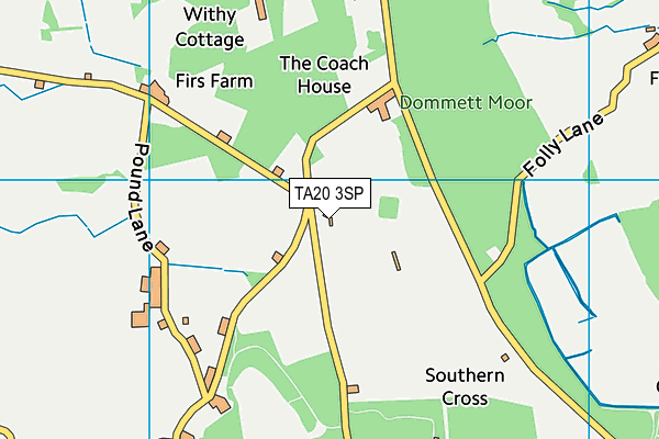 TA20 3SP map - OS VectorMap District (Ordnance Survey)