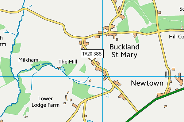 TA20 3SS map - OS VectorMap District (Ordnance Survey)