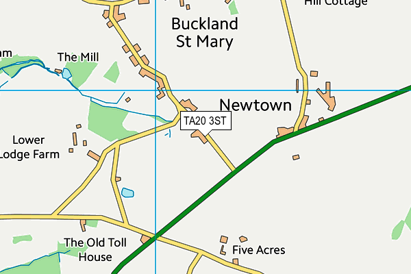 TA20 3ST map - OS VectorMap District (Ordnance Survey)