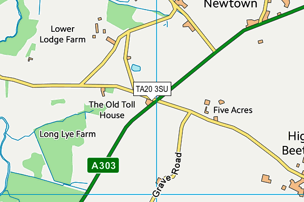 TA20 3SU map - OS VectorMap District (Ordnance Survey)