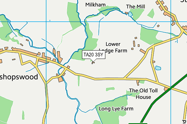 TA20 3SY map - OS VectorMap District (Ordnance Survey)