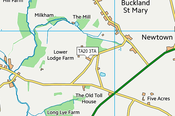 TA20 3TA map - OS VectorMap District (Ordnance Survey)