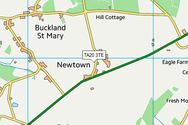 TA20 3TE map - OS VectorMap District (Ordnance Survey)