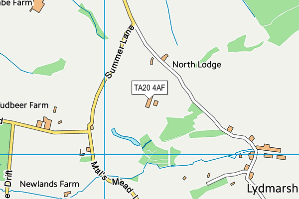 TA20 4AF map - OS VectorMap District (Ordnance Survey)