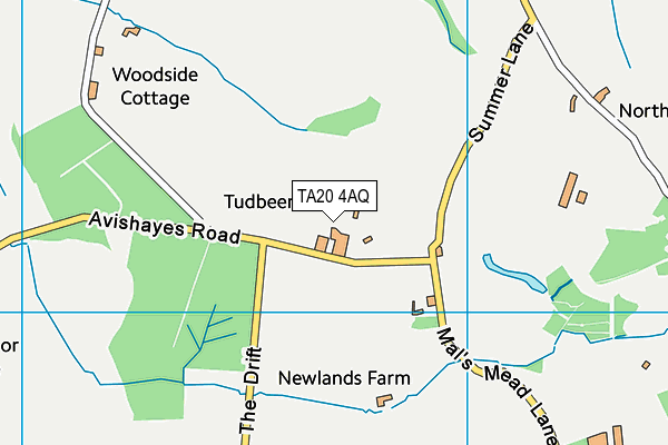 TA20 4AQ map - OS VectorMap District (Ordnance Survey)