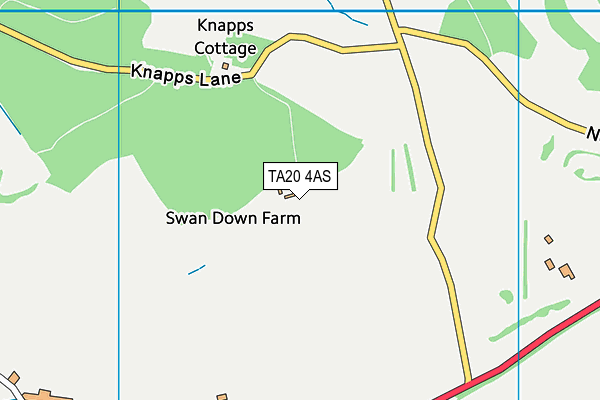 TA20 4AS map - OS VectorMap District (Ordnance Survey)