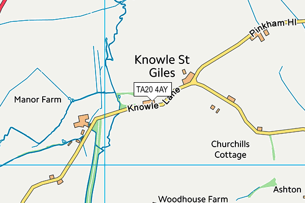 TA20 4AY map - OS VectorMap District (Ordnance Survey)