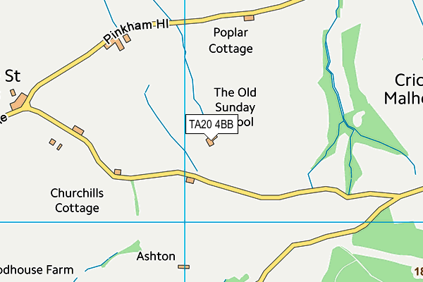 TA20 4BB map - OS VectorMap District (Ordnance Survey)