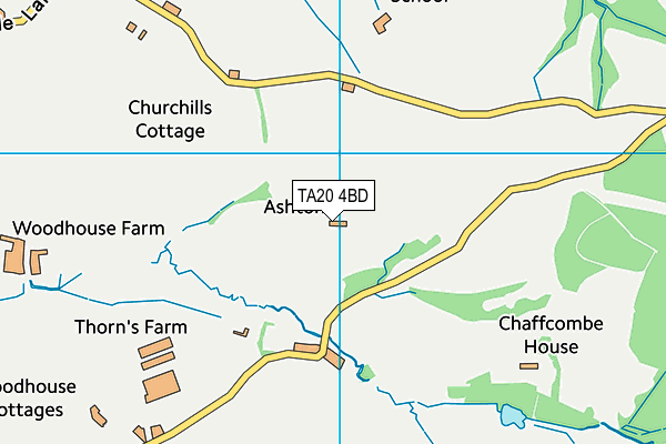 TA20 4BD map - OS VectorMap District (Ordnance Survey)