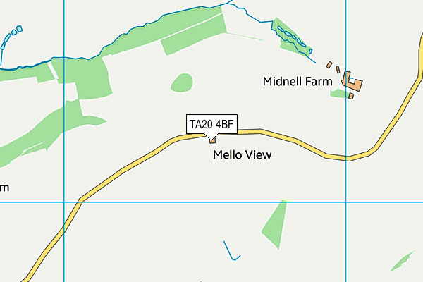 TA20 4BF map - OS VectorMap District (Ordnance Survey)