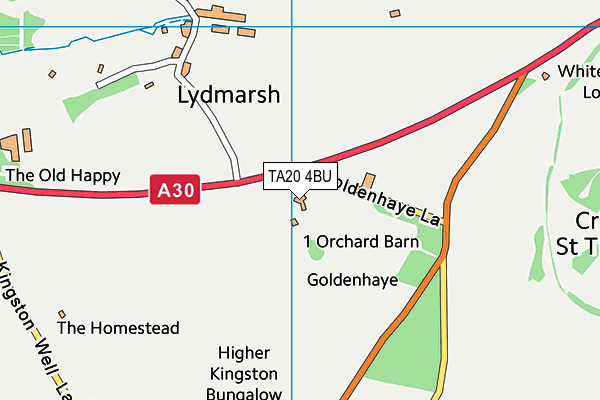 TA20 4BU map - OS VectorMap District (Ordnance Survey)