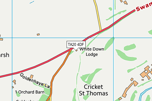 TA20 4DF map - OS VectorMap District (Ordnance Survey)