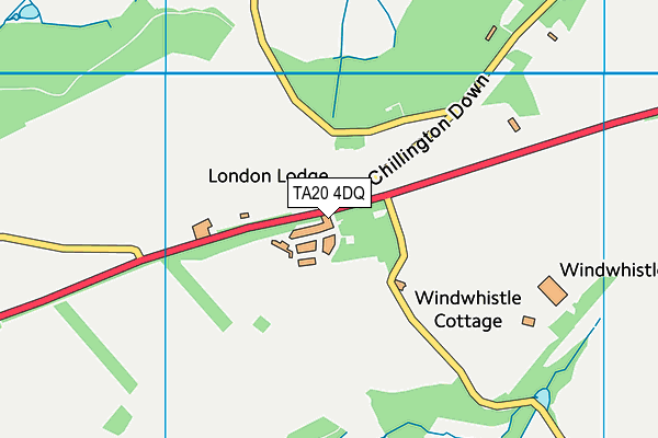 TA20 4DQ map - OS VectorMap District (Ordnance Survey)