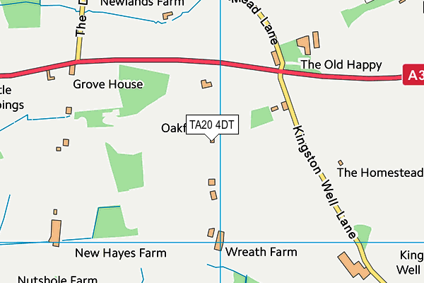 TA20 4DT map - OS VectorMap District (Ordnance Survey)