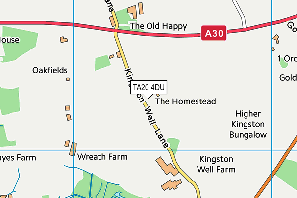 TA20 4DU map - OS VectorMap District (Ordnance Survey)