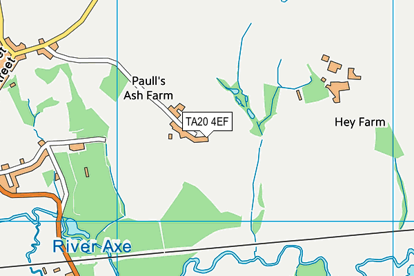 TA20 4EF map - OS VectorMap District (Ordnance Survey)