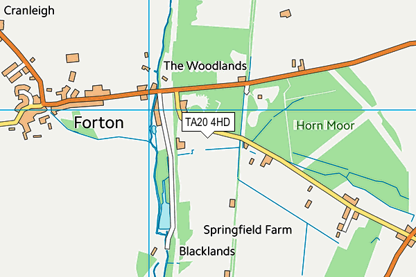 TA20 4HD map - OS VectorMap District (Ordnance Survey)