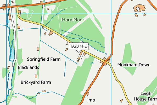 TA20 4HE map - OS VectorMap District (Ordnance Survey)