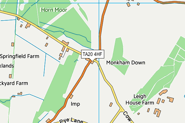 TA20 4HF map - OS VectorMap District (Ordnance Survey)