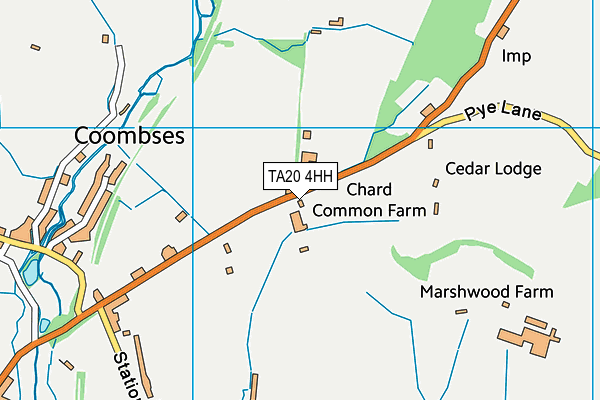 TA20 4HH map - OS VectorMap District (Ordnance Survey)