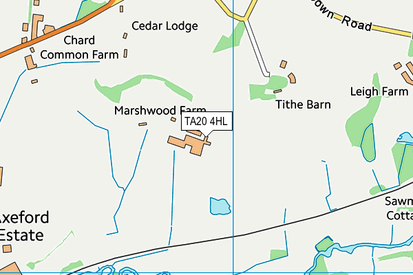 TA20 4HL map - OS VectorMap District (Ordnance Survey)