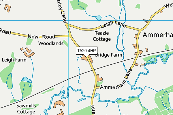 TA20 4HP map - OS VectorMap District (Ordnance Survey)