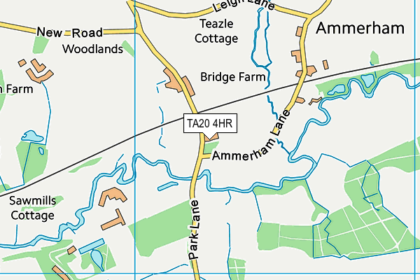 TA20 4HR map - OS VectorMap District (Ordnance Survey)