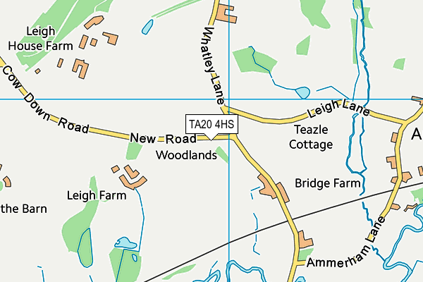 TA20 4HS map - OS VectorMap District (Ordnance Survey)