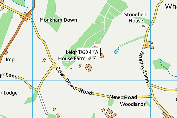 TA20 4HW map - OS VectorMap District (Ordnance Survey)