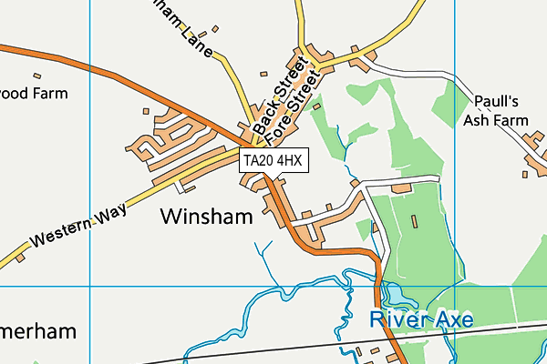 TA20 4HX map - OS VectorMap District (Ordnance Survey)