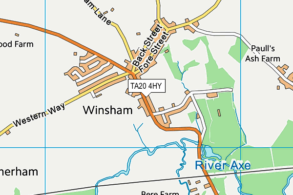 TA20 4HY map - OS VectorMap District (Ordnance Survey)