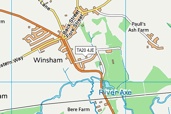 TA20 4JE map - OS VectorMap District (Ordnance Survey)